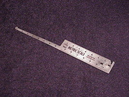Hi-Shear Metal 6 Inch and Metric Scale, No. 2-612, made in USA, nice shape - $7.95