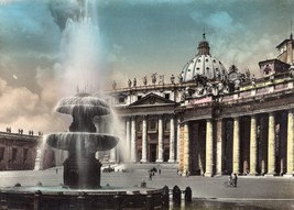 St. Peter Square Unposted Postcard Vatican City Piazza S. Pietro Rome - £11.62 GBP