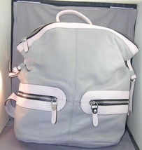 ORYany Holly Pebbled Leather Gray Blush Pink Backpack NWOT Read - $140.00