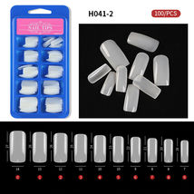 100Pcs HalfFull Cover Nails Artificial False Nail Tips Model #2 - £4.21 GBP