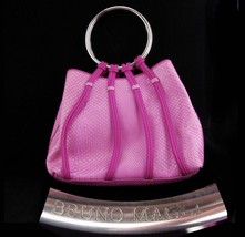 Vintage Bruno Magli Purse / STERLING handle / Rare handbag / Italy signed - $650.00