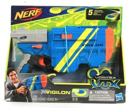 1 Count Hasbro Nerf Vortex VTX Vigilon Blaster &amp; 10 Discs Age 8 Years &amp; Up - £28.76 GBP