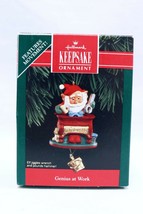 VINTAGE 1992 Hallmark Keepsake Christmas Ornament Genius at Work Santa Claus - £14.20 GBP