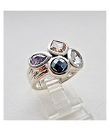 SILPADA 925 STERLING SILVER HEMATITE QUARTZ WINE FLIGHT RING SIZE 7.25 R... - $79.79