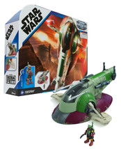 Star Wars Mission Fleet Firespray with 2.5&quot; Boba Fett Figure Mint in Box - £24.50 GBP