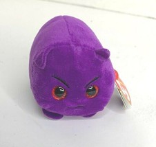 Ty Teeny Ty Beanie Boos Purple Plush Devil Stuffed Animal Toy 4 in - £8.13 GBP