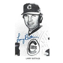 Larry Biittner Signed 8x10 B/W Photo JSA COA Chicago Cubs Autograph - £30.01 GBP