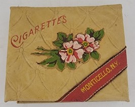 Vintage Monticello (Sullivan County) NY Cigarettes Lidded Box Case Souvenir - £14.81 GBP