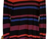 Merona Womens Sweater Dress Size XS Striped Striped Long Sleeve Round Neck - $12.13