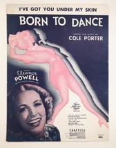 Born To Dance Cole Porter 1936 Easy To Love El EAN Or Powell Movie Sheet Music - £7.85 GBP