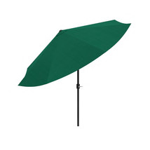 Market Umbrella Patio Canopy Shade Garden 10' Aluminum Auto Tilt Brilliant Green - £84.78 GBP