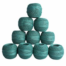 Red Rose Crochet Cotton Thread Mercerized Hand Weaving Knitting Yarn Ball Blue - £19.28 GBP