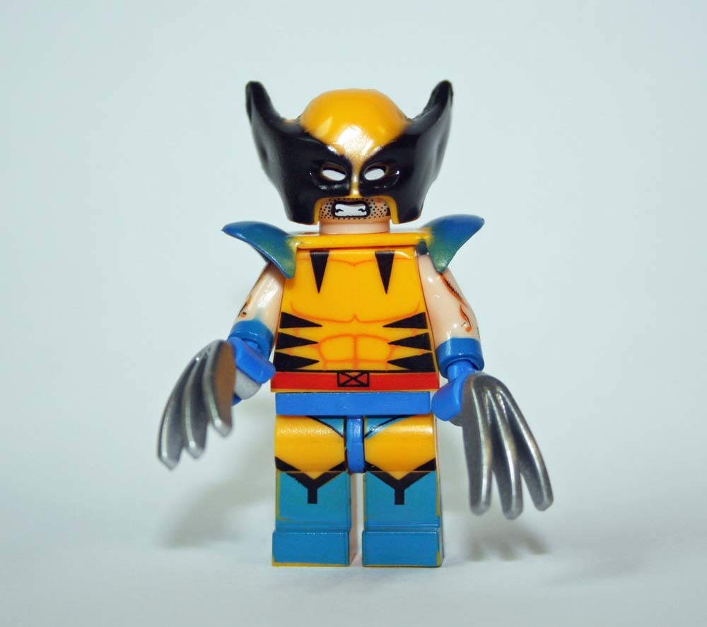 Wolverine Blocking Minifigure Wolverine X Men Comic Version Bulk Block - LEGO (R) Minifigures