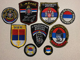 REPUBLIC SRPSKA ARMY, GROUPING OF 9 PATCHES,  CIRCA 1992-1995, VINTAGE, ... - £46.79 GBP