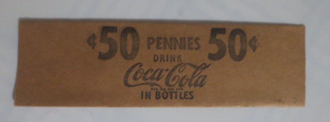 Primary image for Coca-Cola 50 Cents Pennies Holder A liitle faded on one side