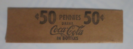 Coca-Cola 50 Cents Pennies Holder A liitle faded on one side - £0.79 GBP