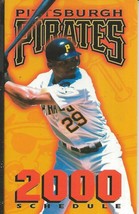 ORIGINAL Vintage 2000 Pittsburgh Pirates Pocket Schedule Last @ Three Ri... - $9.89