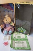 1995 Cabbage Patch Kids Baby Collette Nan In Box Green Eyes Xavier Roberts  - $13.93 CAD