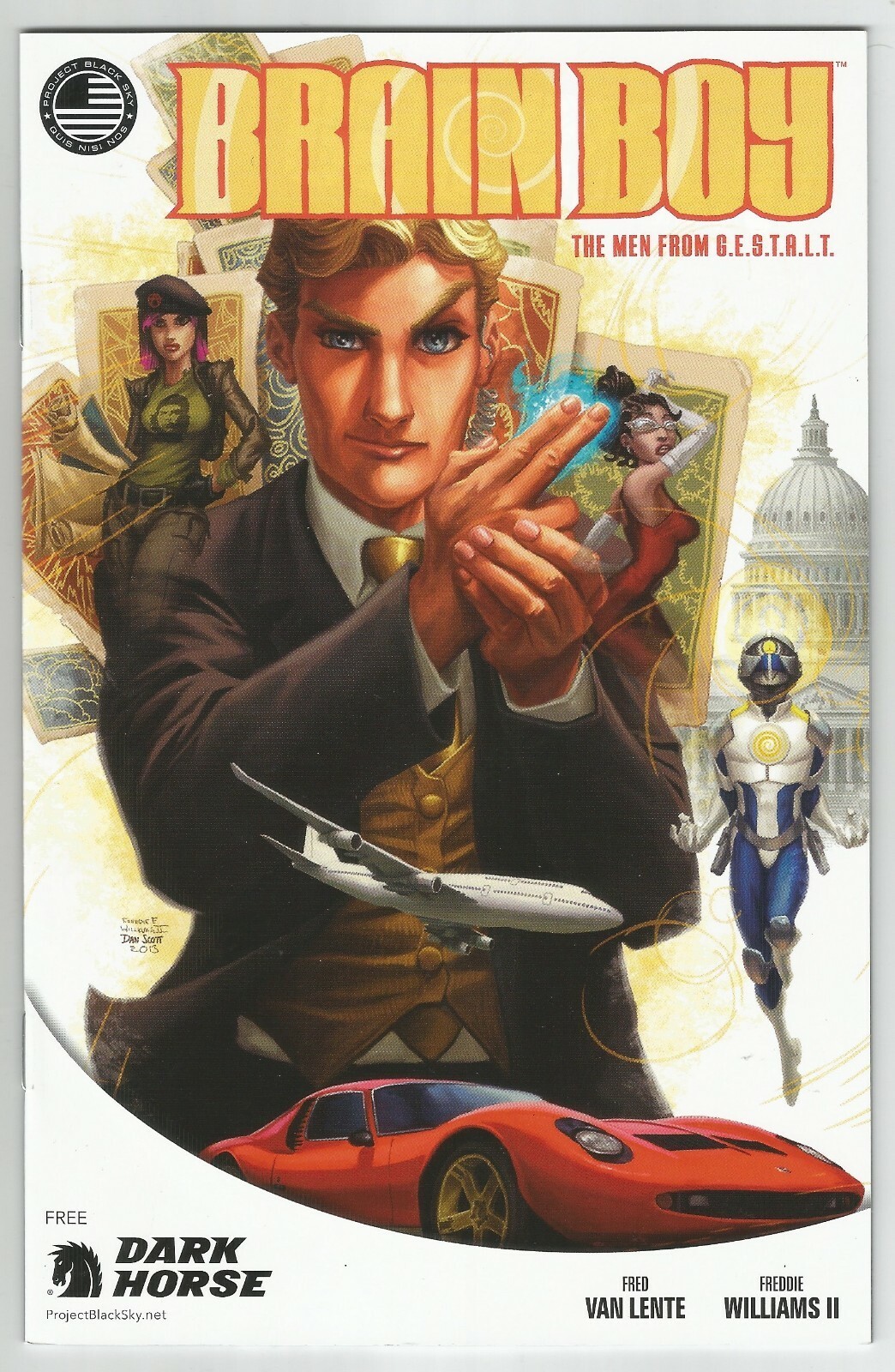 Dark Horse Comics Promo Ashcan Comic ~ Brain Boy Freddie Williams II Art - $9.89
