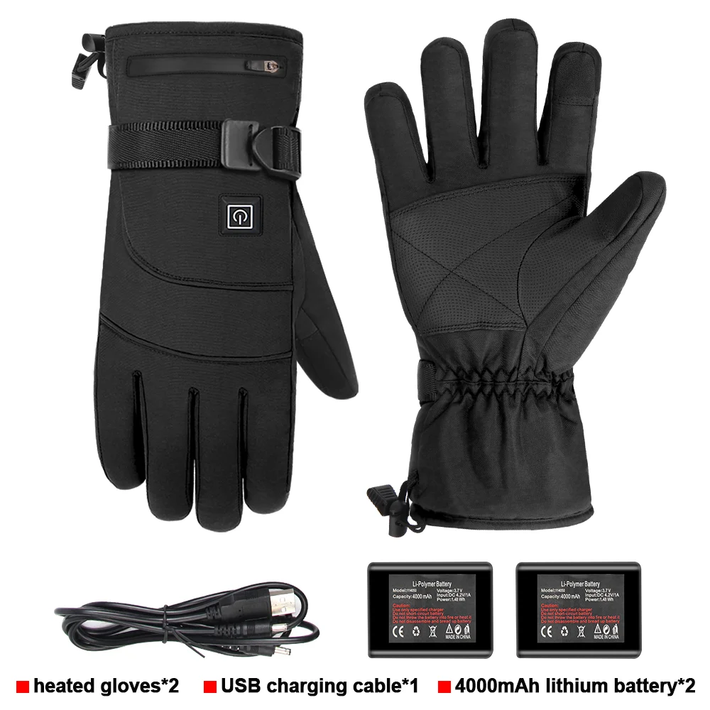 Rm motorcycle guantes moto heated gloves waterproof rechargeable heating thermal gloves thumb200