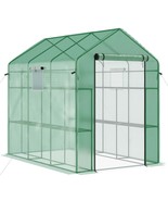 Outsunny 7x5 Walk-in Greenhouse: UV Protected, 18 Shelves for Plants - $2,557.78 MXN