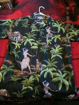 On Shore XL shirt, Hawaiian motif, 100% polyester, India, good condition - $25.00