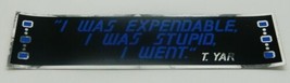 Star Trek TNG I Was Expendable I Was Stupid I Went T.Yar Foil Bumper Sti... - $2.99