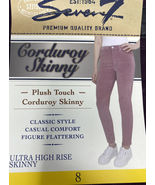 NEW Seven7 Women&#39;s Ultra High Rise Corduroy Skinny Pants Size 8 - £17.58 GBP