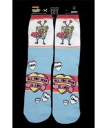 Odd Sox Knits Valentines SpongeBob &quot;ALL YOU NEED IS LOVE&quot; Crew Socks Men... - $14.99
