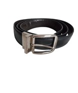 Men&#39;s Black Leather Dress Belt Single Prong Silver Buckle Belt 1 inch wide - $280.11 MXN