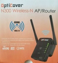 Factory Sealed OptiCover N300 Wireless-N AP/Router W/Two External Antennas Black - £4.87 GBP