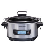 Hamilton Beach Portable 6-Quart Digital Programmable Slow Cooker with Te... - $122.23 CAD