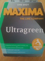 One Shot Maxima Ultragreen The Line Company 4lbs Fishing Line -SHIPS N 2... - £38.83 GBP