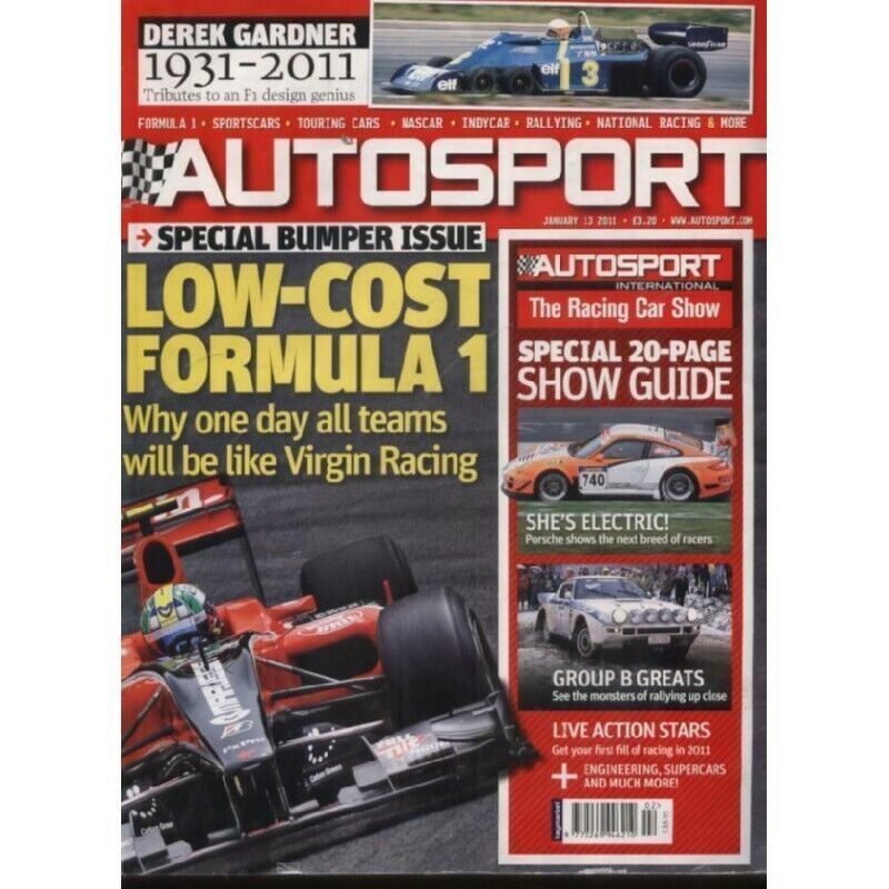 AUTOSPORT MAGAZINE - January 13 2011 - $3.42