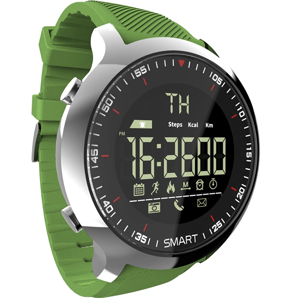Lokmat MK18 Smart Watch Men LCD Display IP68 Waterproof Pedometers 12 months sta - £163.38 GBP