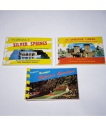 Set of 3 VTG Mini Souvenir Photo Bk Silver Springs Cypress Garden St Aug... - £11.95 GBP