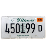 Illinois License Plate- 450199 D -Land of Lincoln-Stickers-Expired 6/19 - $9.50