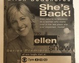 Ellen Series Premiere Tv Guide Print Ad Ellen Degeneres Tpa15 - $5.93