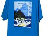 Carnival Cruise Mens T Shirt Size XXXL St Lucia Island Palm Trees Short ... - $27.72