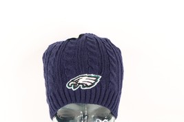 NOS Vtg Philadelphia Eagles Football Fleece Lined Cable Knit Beanie Hat Womens - £31.61 GBP