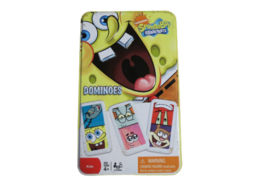 Sponge Bob Squarepants Set Of 28 Dominoes Complete Set In Original Tin Ages 4+ - $11.88