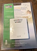 LUX MECHANICAL HEATING &amp; COOLING THERMOSTAT - T101143SA - NOS! (Sealed) - $12.99