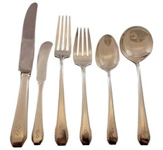 Cascade by Towle Sterling Silver Flatware Set for 12 Service 80 pcs S Monogram - £3,054.13 GBP