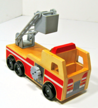 Melissa and Doug Classic Toy Wooden Fire Truck with Ladder #9391 Kids Ag... - $14.95