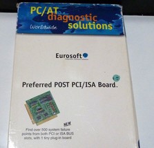 EUROSOFT PREFERRED POST PCI/ISA TEST BOARD. PC/AT DIAGNOSTIC SOLUTIONS/M... - $35.99
