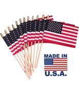 Handheld Spearhead American Flags - 12 x 18 inch. Wooden Stick Flags - $28.71