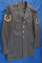 1951 Kor EAN War Usaf Air Force Dress Blue 84 18 Oz Service Uniform Jacket 35L - £56.55 GBP