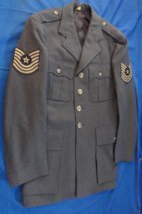 1951 KOREAN WAR USAF AIR FORCE DRESS BLUE 84 18 OZ SERVICE UNIFORM JACKE... - $61.91