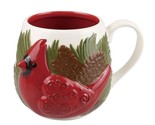 Caring Cardinals Mug Sculpted Bird Bereavement Sentiment Coffee 16 oz 4.... - $23.75