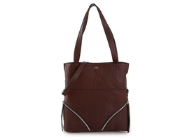 Vince Camuto Ozie Leather Tote Burgundy 12.5&quot; L X 3.5&quot; W X 14 H New #PW424 - £78.45 GBP